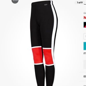 Newland XS Womens Lea Ice Goddess Ski base layer bottom in black and red